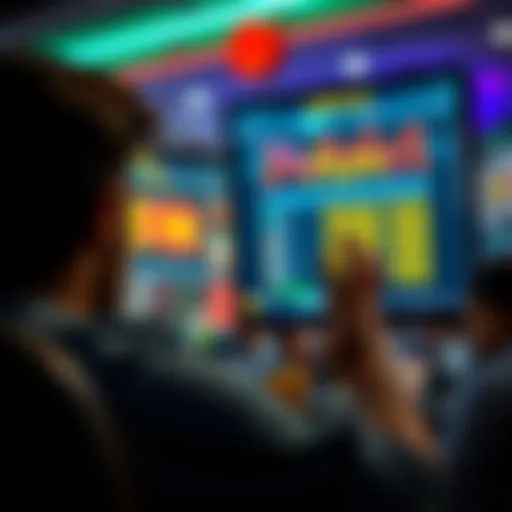 A person looking distressed while staring at a computer screen showing a gambling site with losing bets.