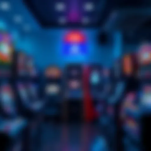 A collection of various gambling machines displayed for sale, showcasing both classic and modern designs.