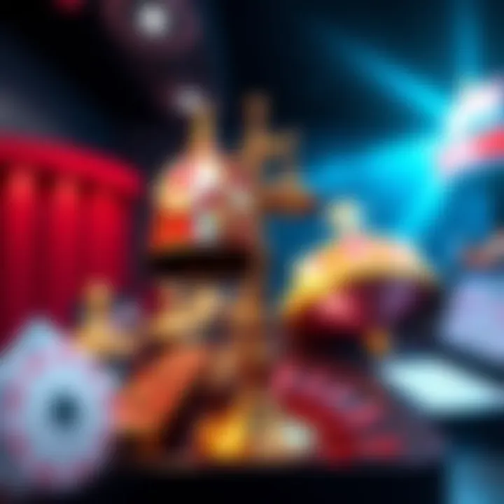 A side-by-side comparison of sweepstakes-style gambling sites and traditional casinos showcasing their features and payouts.