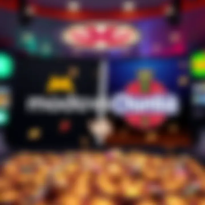 Gambling Sites Comparison in Texas A split screen showing the logos of Modo and Chumba Casino alongside symbols of crypto and traditional gambling.