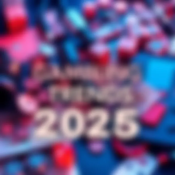 A collage of gambling elements including dice, cards, and digital gaming devices, showcasing current trends in gambling.