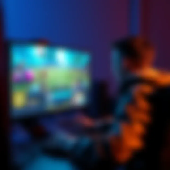 A person looking at game invites on a computer screen, showing a mix of excitement and caution.