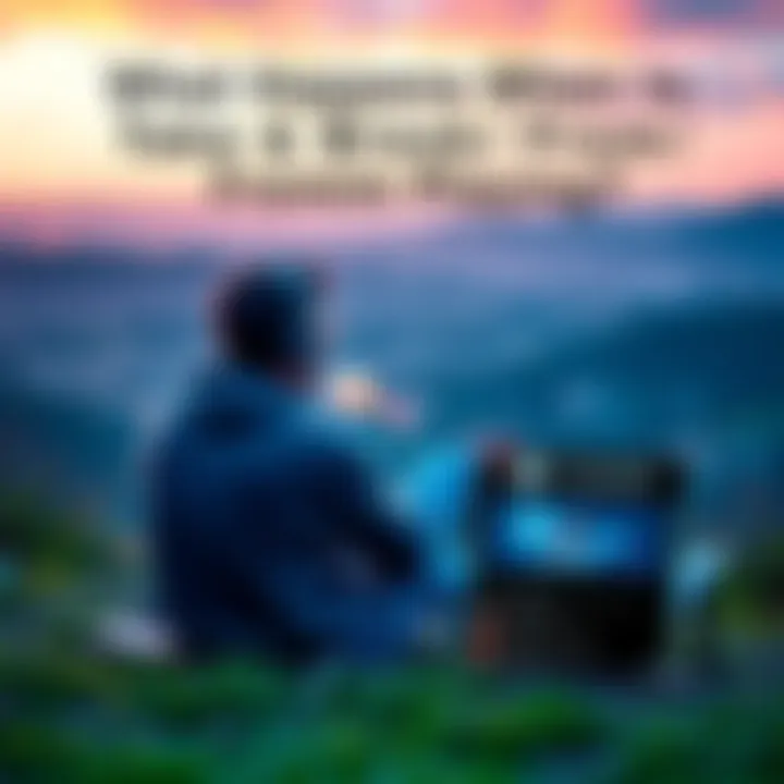Person sitting away from gaming console, relaxing and enjoying outdoor scenery
