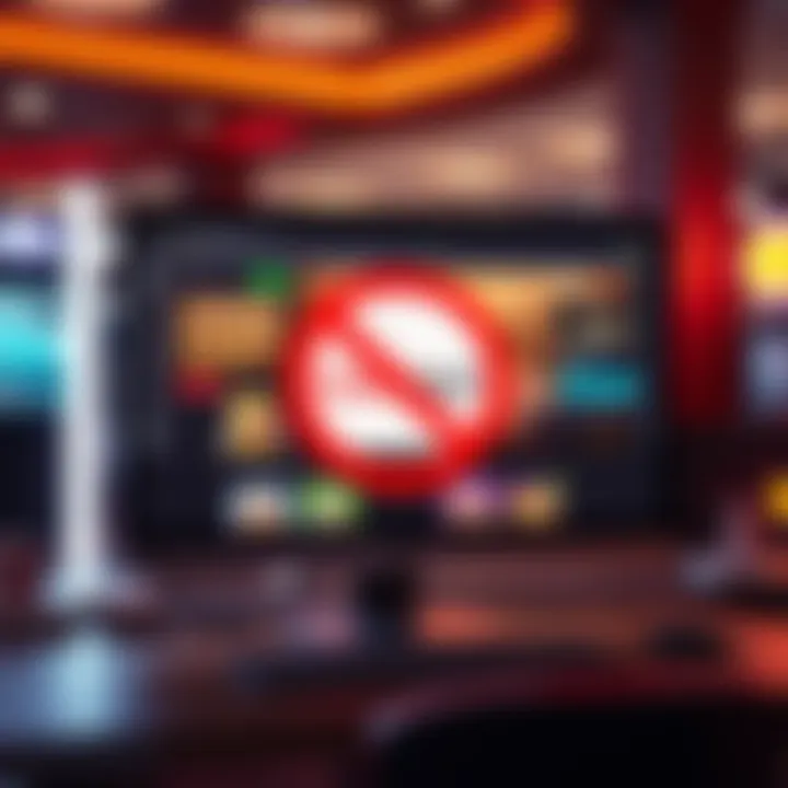 A computer screen displaying a gaming site with a no cash out notice