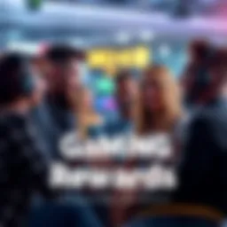 A group of people engaging in a conversation about bonus codes for gaming rewards, showing excitement and interest.