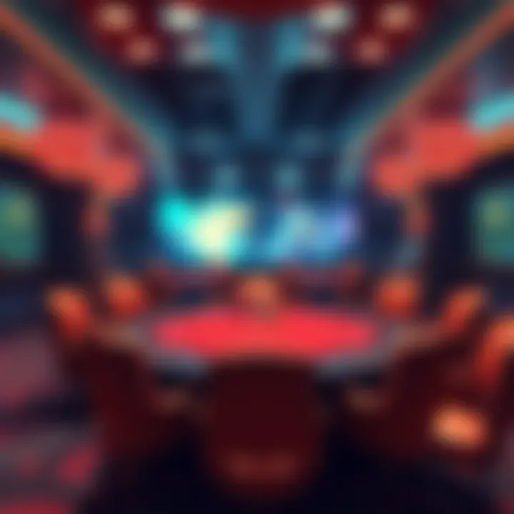 Illustration showing different gaming table themes with spins and MTTs not applicable