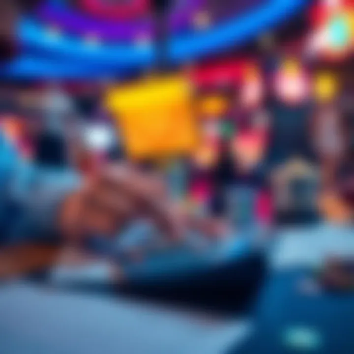 Gaming Taxes and Losses A person reviewing gaming losses and tax implications with a calculator and papers on a table