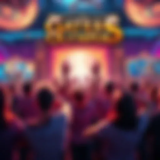 Gates of Olympus Comeback A vibrant scene showing excited players enjoying the gameplay of Gates of Olympus, with colorful graphics and dynamic action on screen.