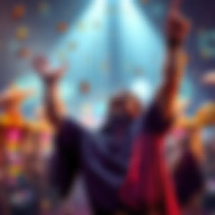 A player celebrating a big jackpot win on the Gates of Olympus slot machine after placing a $500 bet