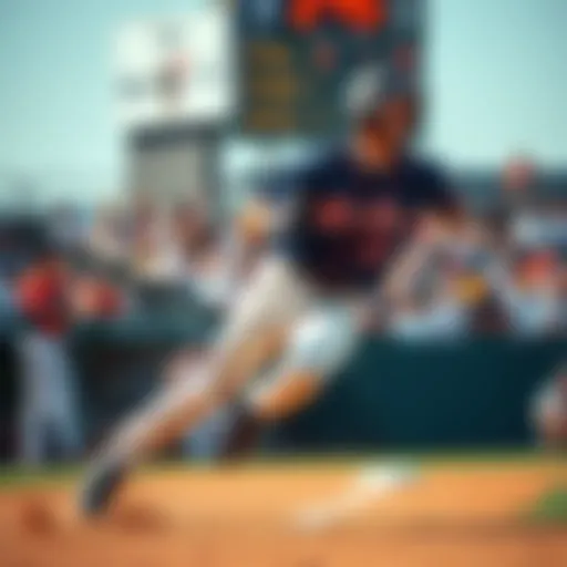 George Springer running during a baseball game, focusing on stealing bases