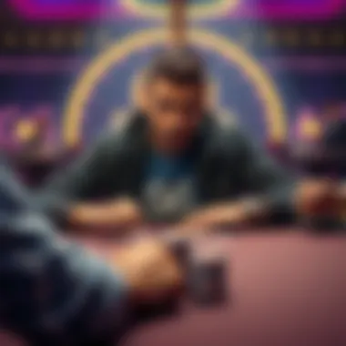 GG Poker Glitch Issue A player looking frustrated at a poker table, with cards and chips visible, unable to re-raise their bet during a game on GG Poker.