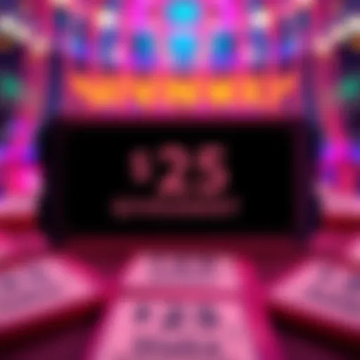 Graphic showing ten winning tickets with the text '$25 Giveaway'.