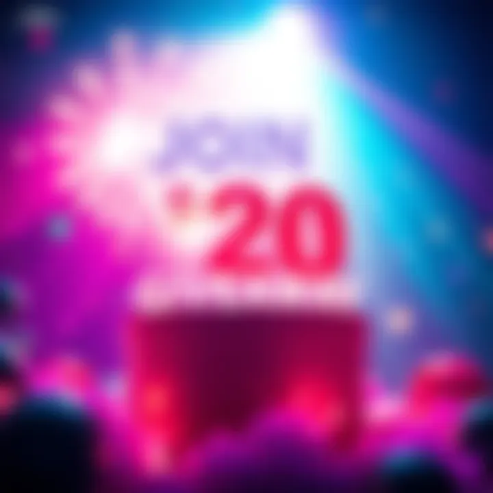 Colorful graphic announcing a $20 giveaway with four $5 prizes