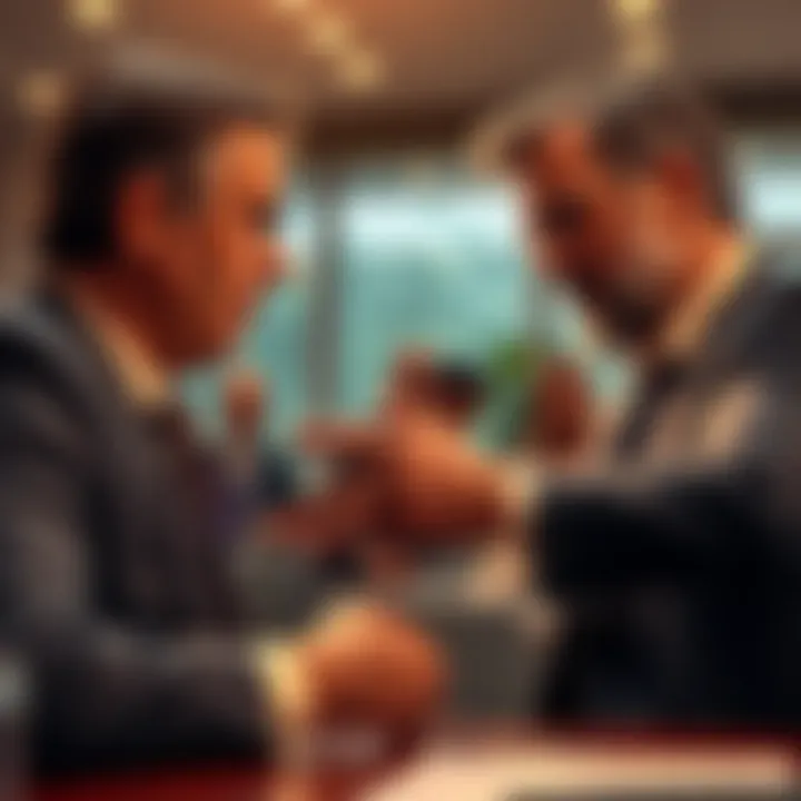 Glaser expressing frustration towards Wasserson in a tense conversation