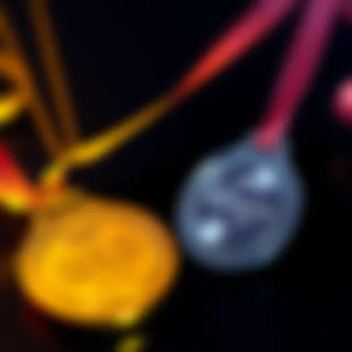 A visual representation of a gold medal transitioning to a platinum medal, symbolizing the promotion and increased earnings in competitive settings.