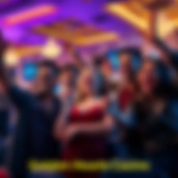 Group of joyful players celebrating quick cashouts at Golden Hearts Casino