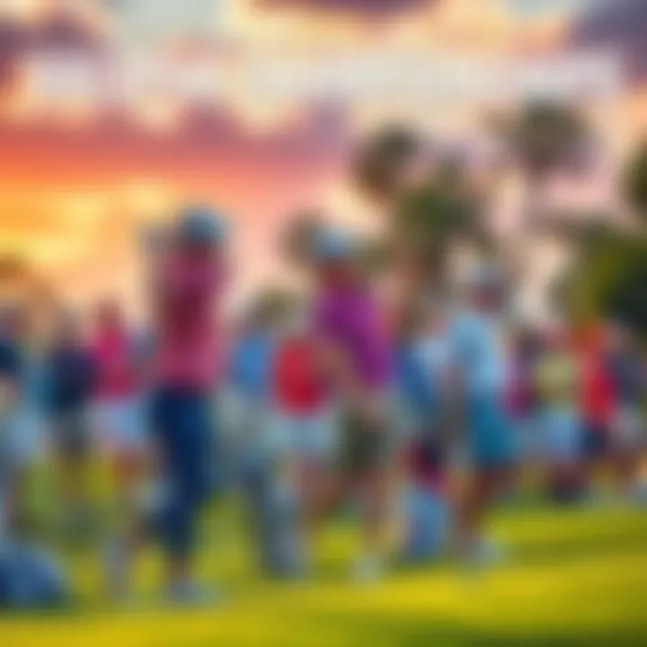 Golfers at Valspar Championship Golfers competing at the Valspar Championship at Innisbrook Resort in Tampa, FL