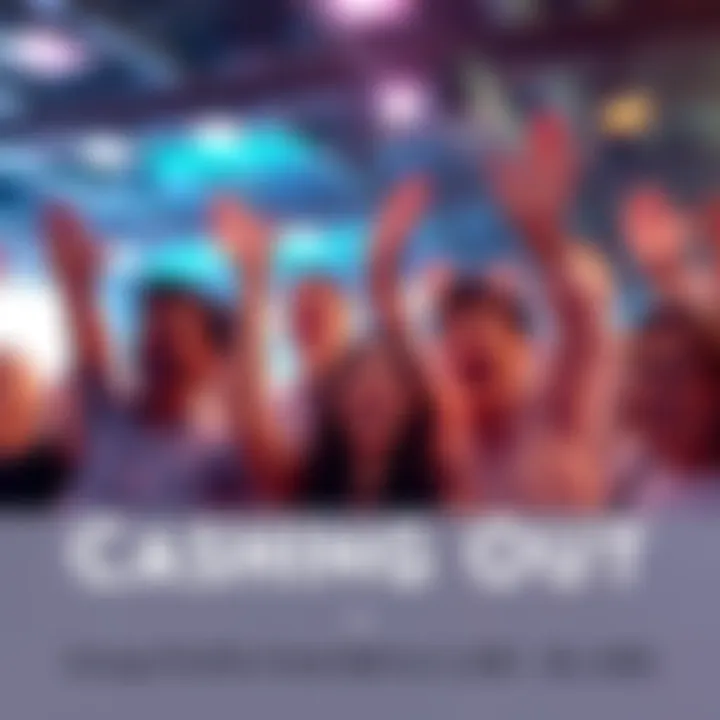 A group of people celebrating their profit cash out, with smiles and raised hands. They are ready for a new challenge together.