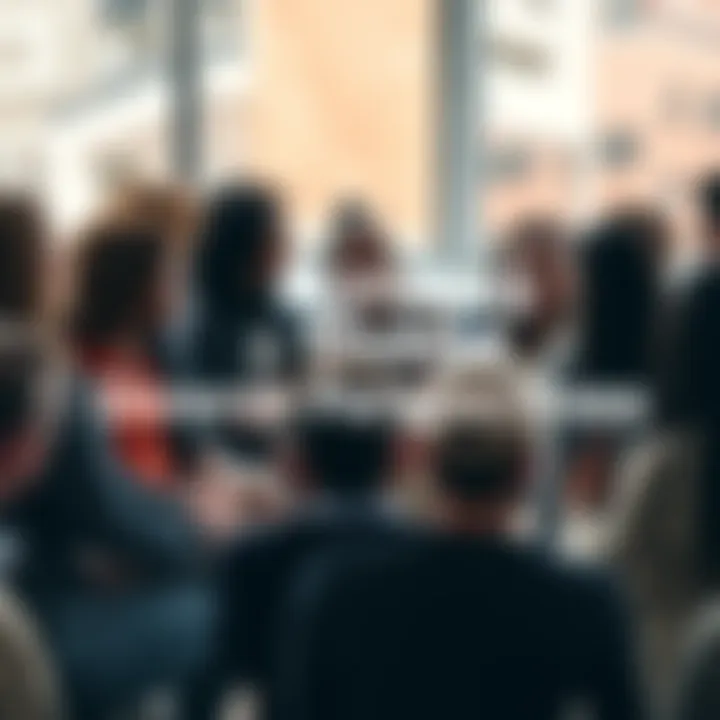 A diverse group of people sharing their thoughts in a circle, engaged in conversation.