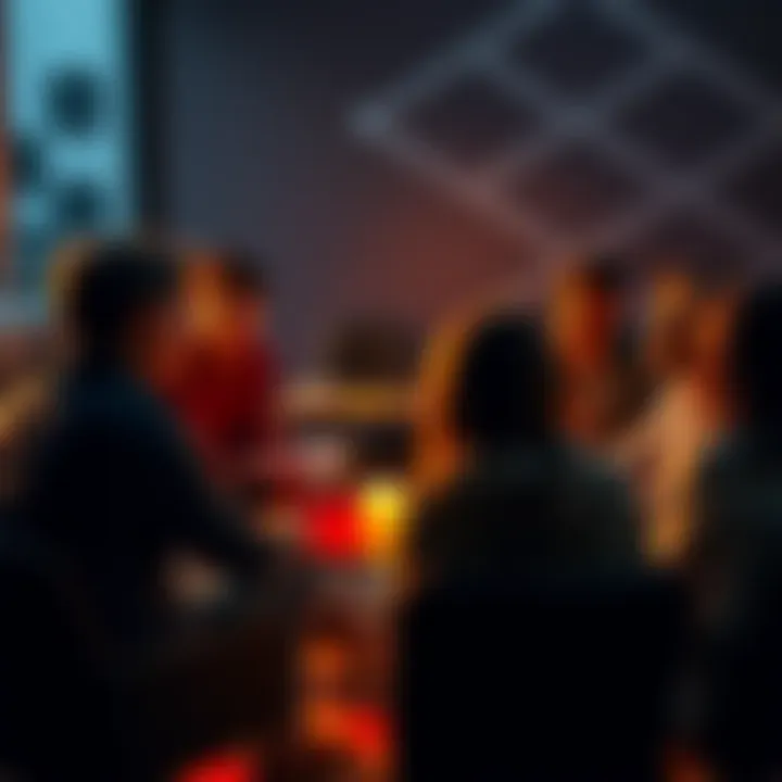 A group of people sitting in a circle discussing their recovery experiences, showing mixed emotions of hope and skepticism.