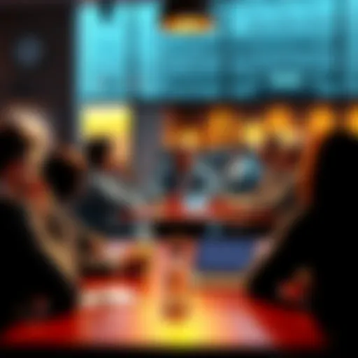 People gathered around a table sharing thoughts on current issues.