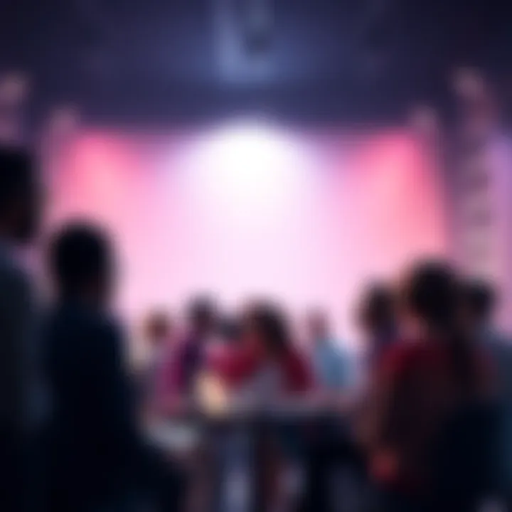 A diverse group of people engaging in a lively discussion about current issues.