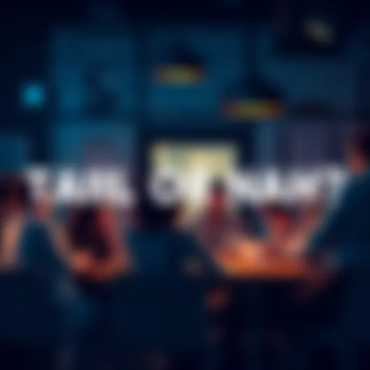 People sharing thoughts and experiences on the topic of TAIL OR NAH at a table