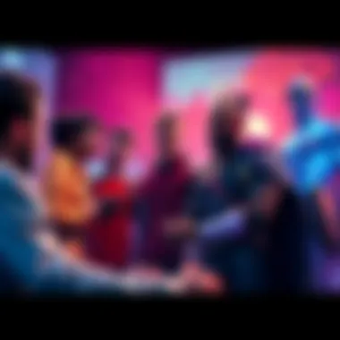 A diverse group of 5200 Titans representing different communities engaging in discussions