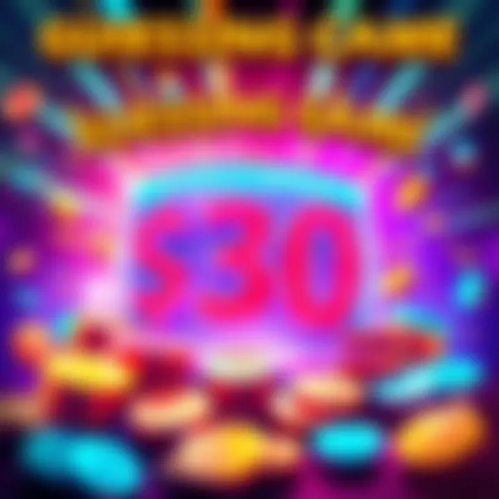 Guessing Game for Cash Prize A colorful graphic inviting people to guess a monthly amount for a chance to win money, featuring coins and excitement elements.