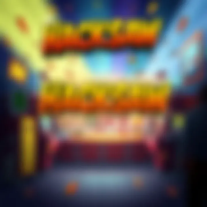 A vibrant comic-style slot machine game by Hacksaw Gaming with colorful graphics and animated characters, showcasing action-packed gameplay.