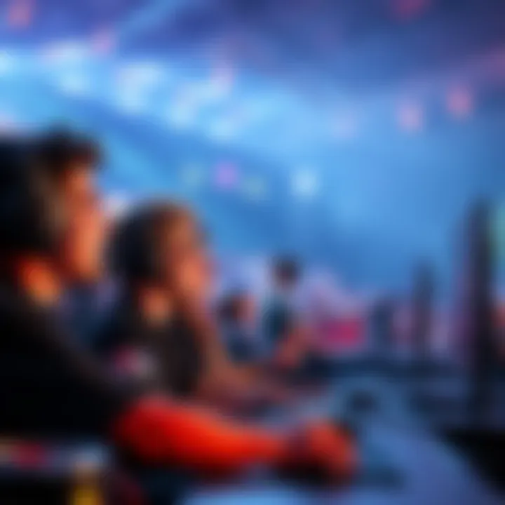 Group of HCL fans engaged in a high-stakes non-English stream, cheering and reacting to gameplay