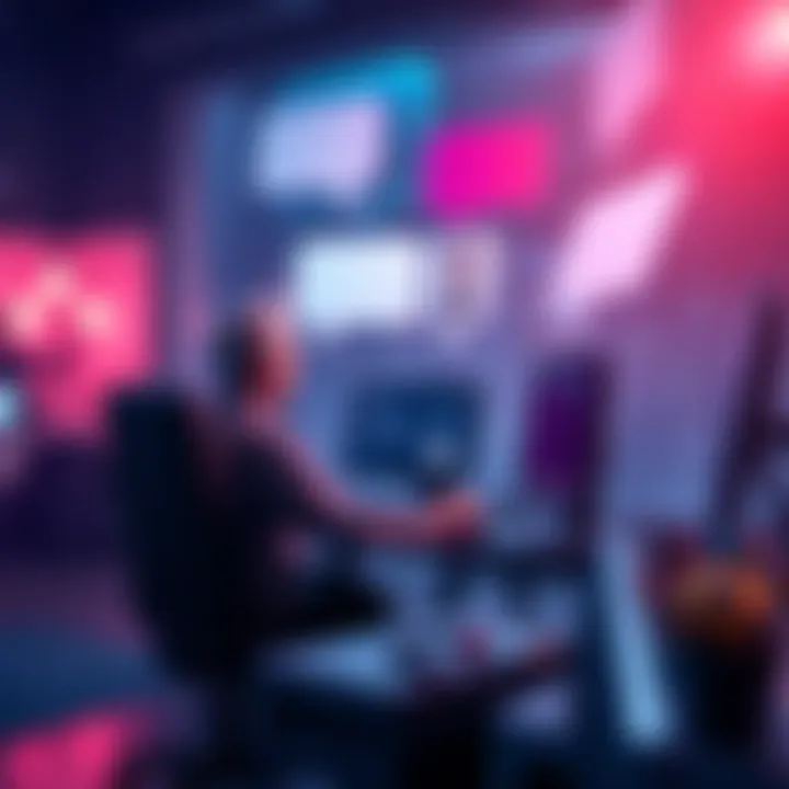 A person sitting at a computer looking for help with a small deposit for a potential return, surrounded by conversation bubbles representing support from others.