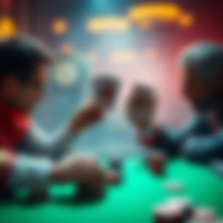 A tense poker scene with Hero holding two queens facing an aggressive opponent at a table with chips and cards.