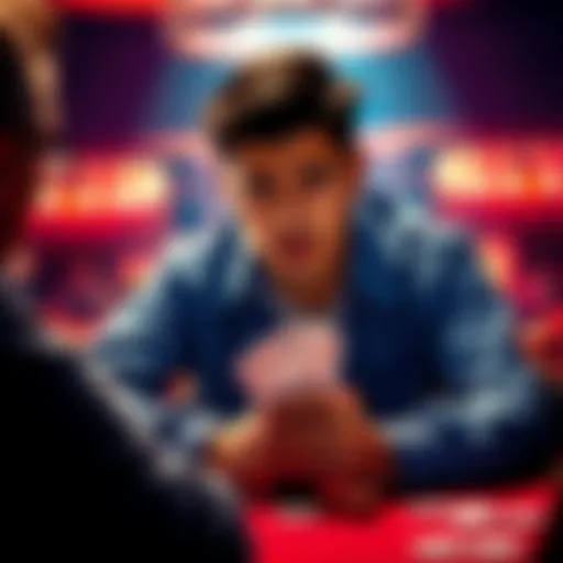 Hero looks disappointed after folding a strong hand in an online poker game against Villain