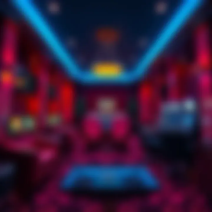 A luxurious high-limit gaming room featuring plush seating and private VIP areas, offering a quiet alternative to busy casinos.