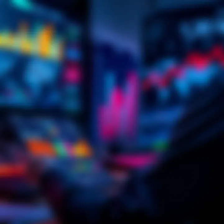 A person analyzing hit frequency statistics on cloud princes, comparing personal results to claimed rates, with charts and graphs in the background.