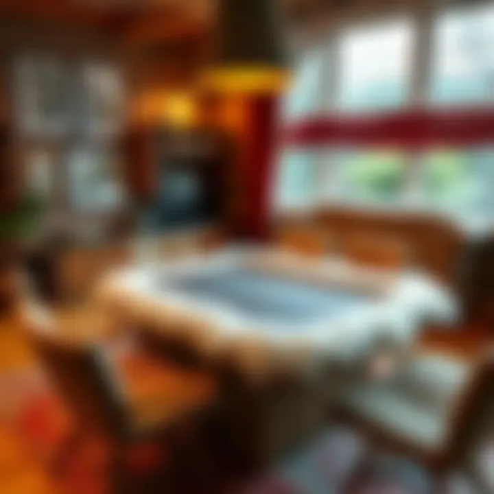 A cozy home game setup featuring a newly felted table, inviting feedback from the community.