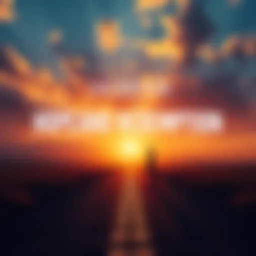 Hope and Redemption A person standing at a crossroads, contemplating choices that lead to hope and redemption, with a sunrise in the background symbolizing new beginnings.