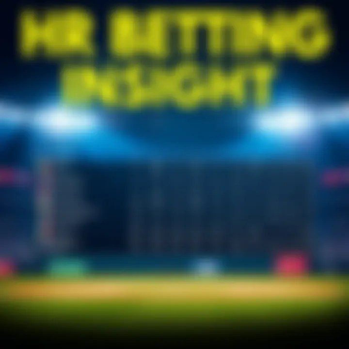 A graphic showing top HR betting picks with odds and projections displayed