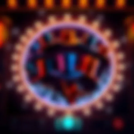 Ten hats displayed on the reel of the Huff and Puff slot game, symbolizing a rare re-trigger event.
