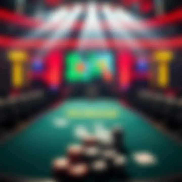 Empty poker table with chips and cards, symbolizing Ike Haxton's absence from the tournament.