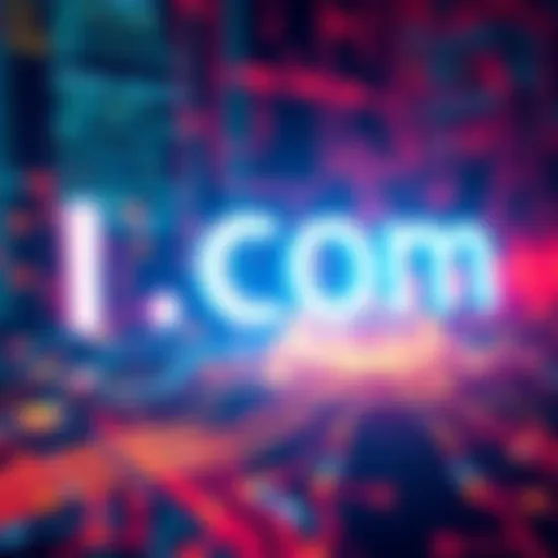 Importance of .com Domain Graphic showing the significance of the .com domain in digital space, highlighting trends and challenges in web development.