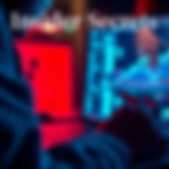 A close-up of a person looking at a laptop screen filled with data and trends, representing insider secrets that influence industries.