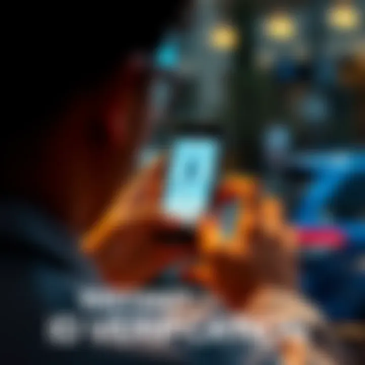 A person using a smartphone to verify their identity for an online account, illustrating quick and secure verification process.