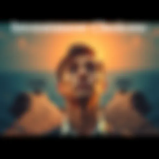 A person looking at two paths labeled 'Cash Out' and 'Hold' with a thoughtful expression, symbolizing decision-making in investments.