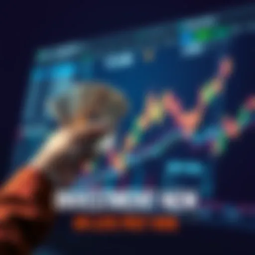 A person holding cash in one hand and a stock chart in the other, contemplating their investment choices.