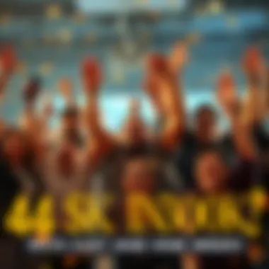 A group of investors joyfully celebrating after turning $4,000 into $300,000, showcasing success and excitement.