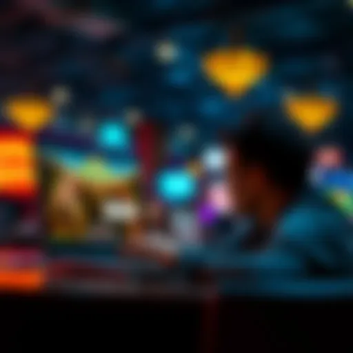 A Canadian player looking at the Jackpot City online gambling site on their laptop, considering the reviews and feedback.