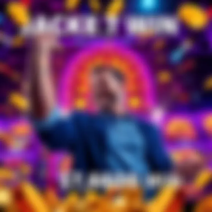 A player celebrates a $7,600 win on the Reels & Wheels XL slot machine, surrounded by colorful lights and coins.