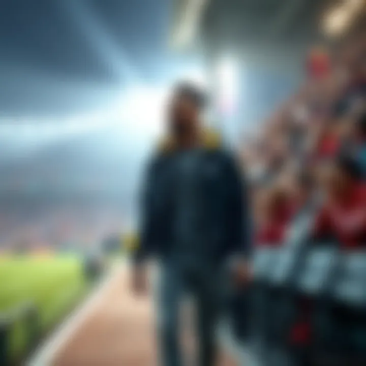 Jamal Leaves Stadium Early Jamal walking out of the stadium with concerned fans in the background reacting to his departure